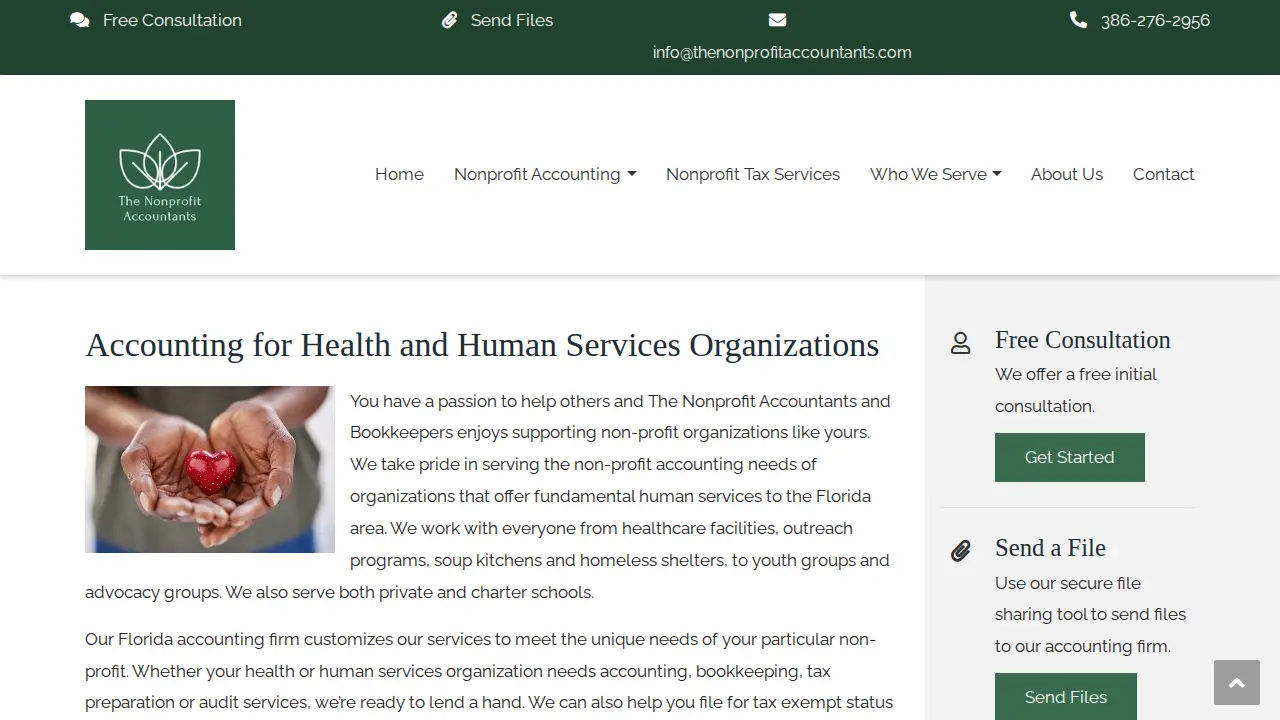 The Nonprofit Accountants and Bookkeepers page