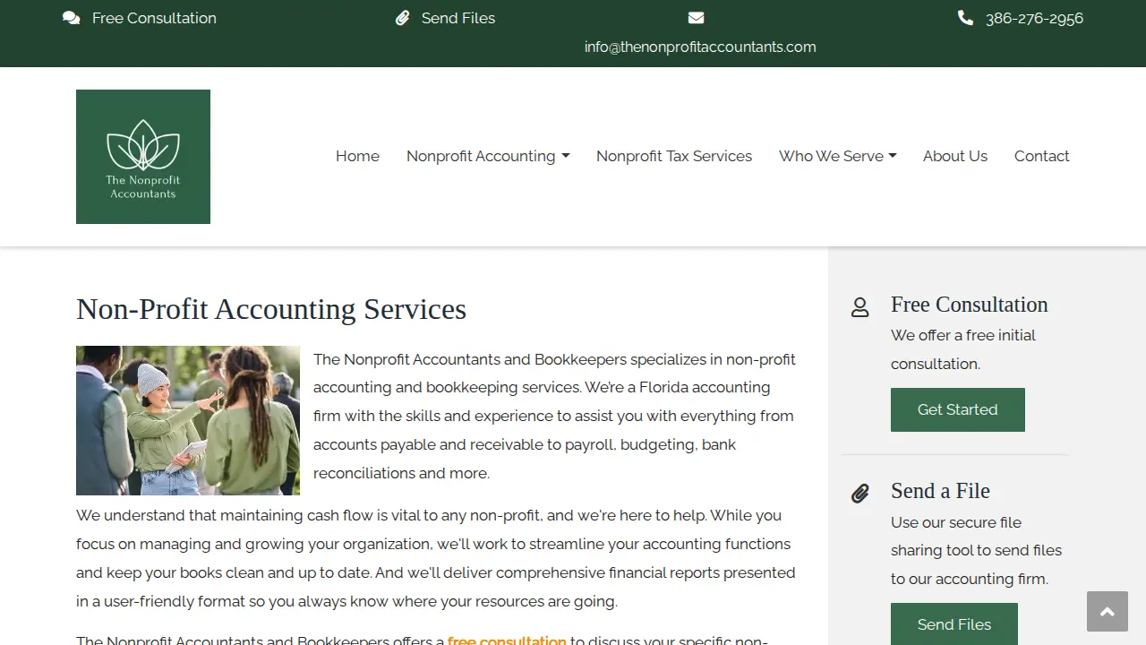The Nonprofit Accountants and Bookkeepers page