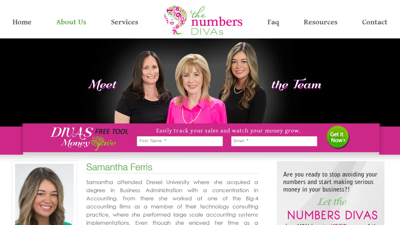 The Numbers Divas, LLC page