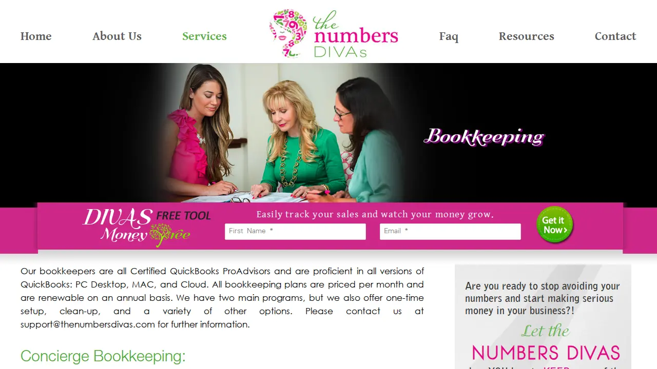 The Numbers Divas, LLC page