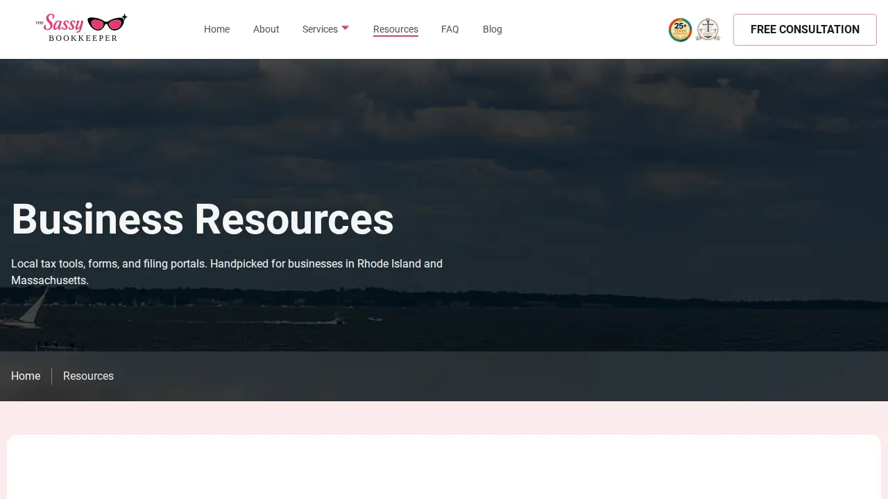 The Sassy Bookkeeper page
