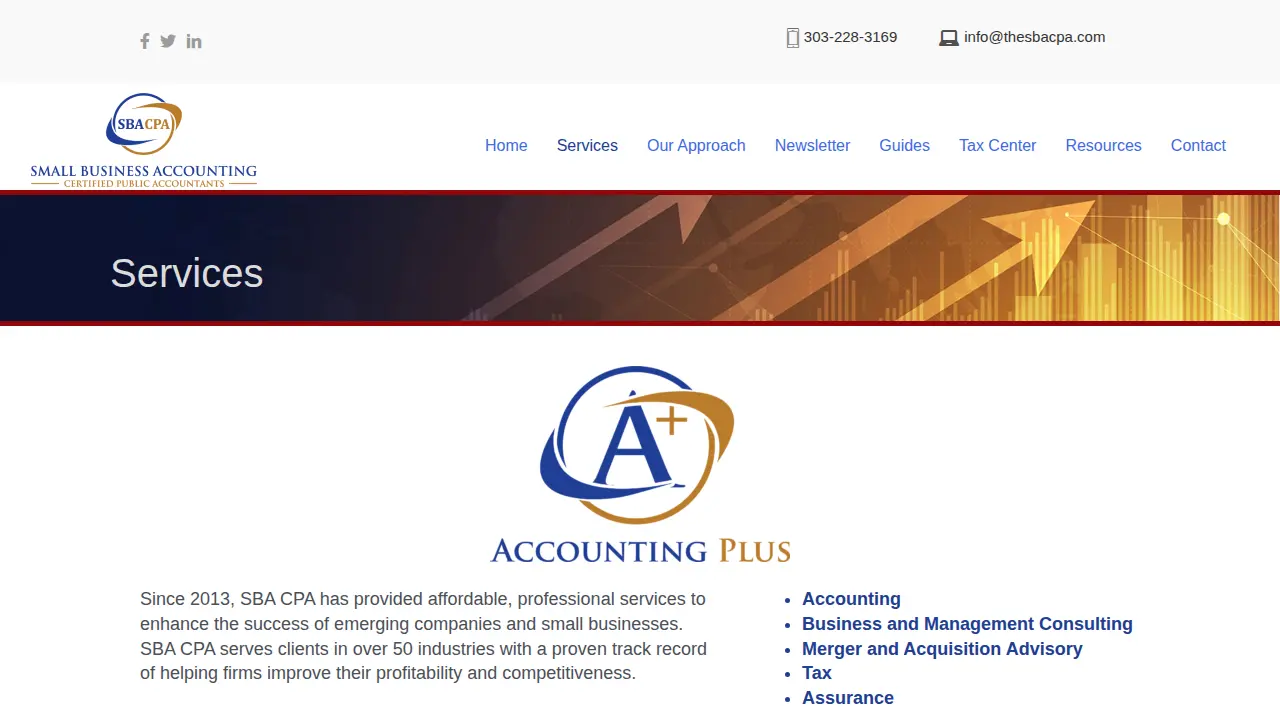 SBA CPA page