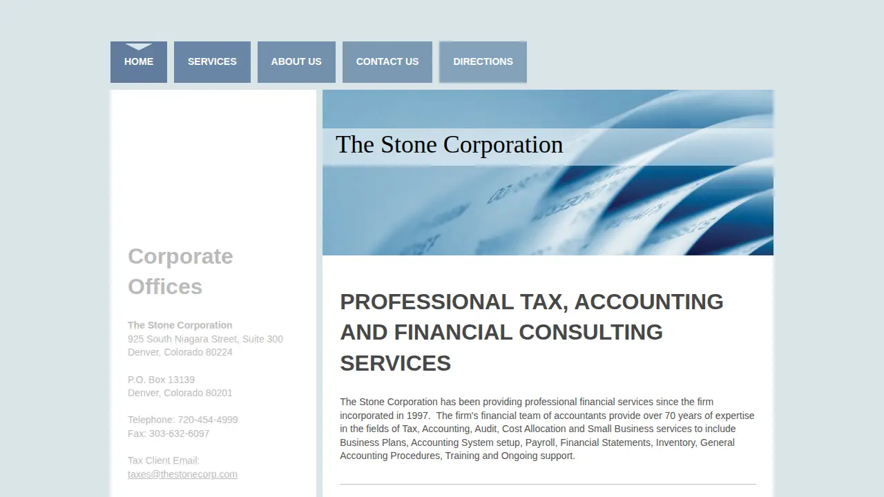 The Stone Corporation page
