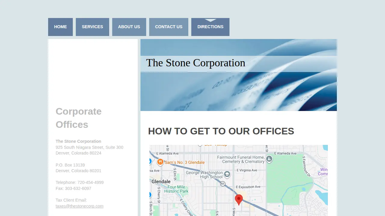 The Stone Corporation page