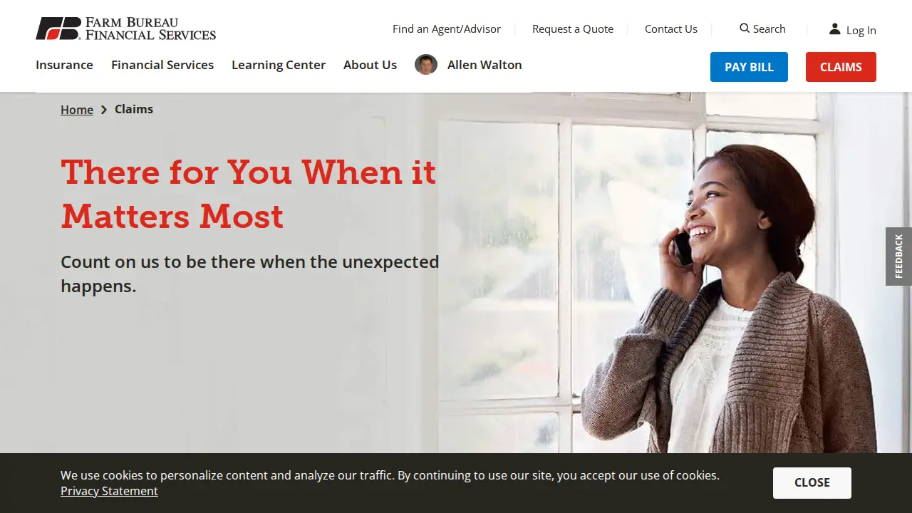 Walton Insurance Services page