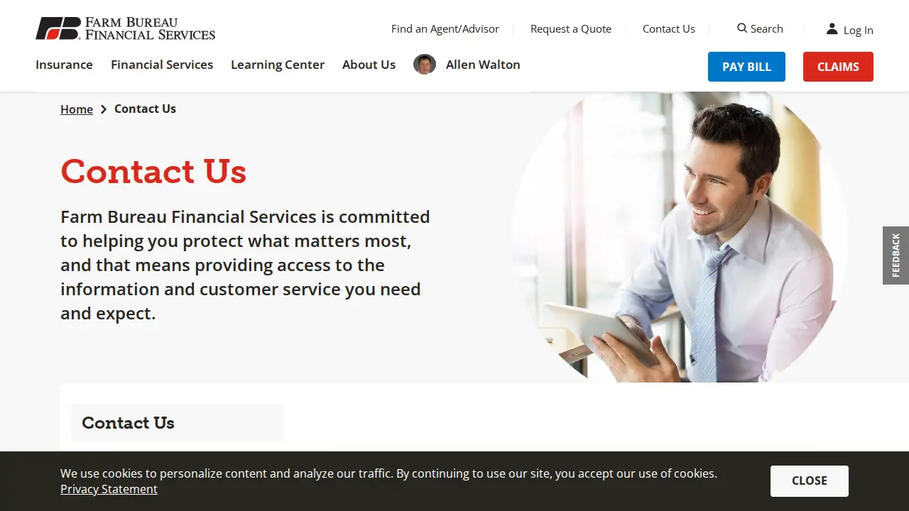Walton Insurance Services page