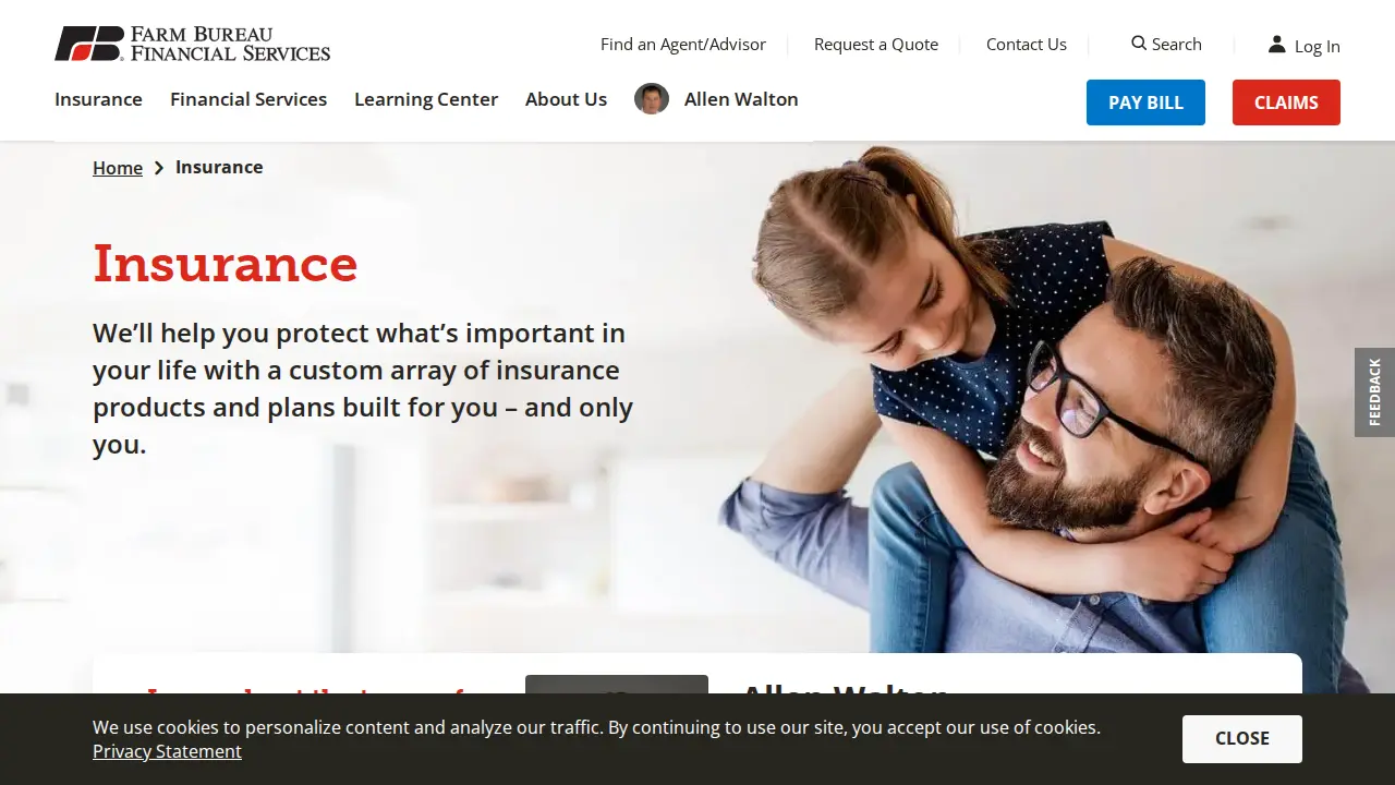 Walton Insurance Services page