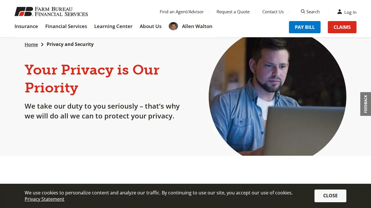 Walton Insurance Services page