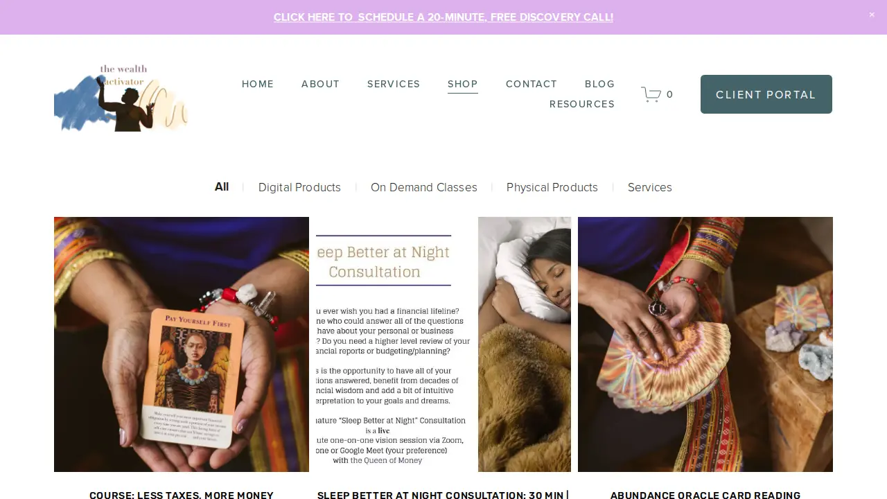 The Wealth Activator page