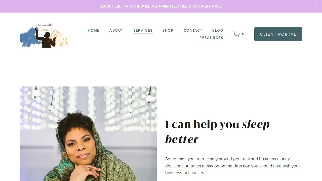 The Wealth Activator page