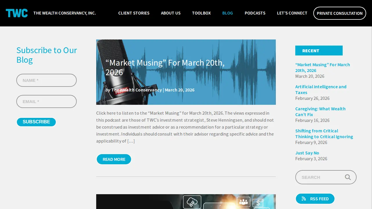 The Wealth Conservancy, Inc page