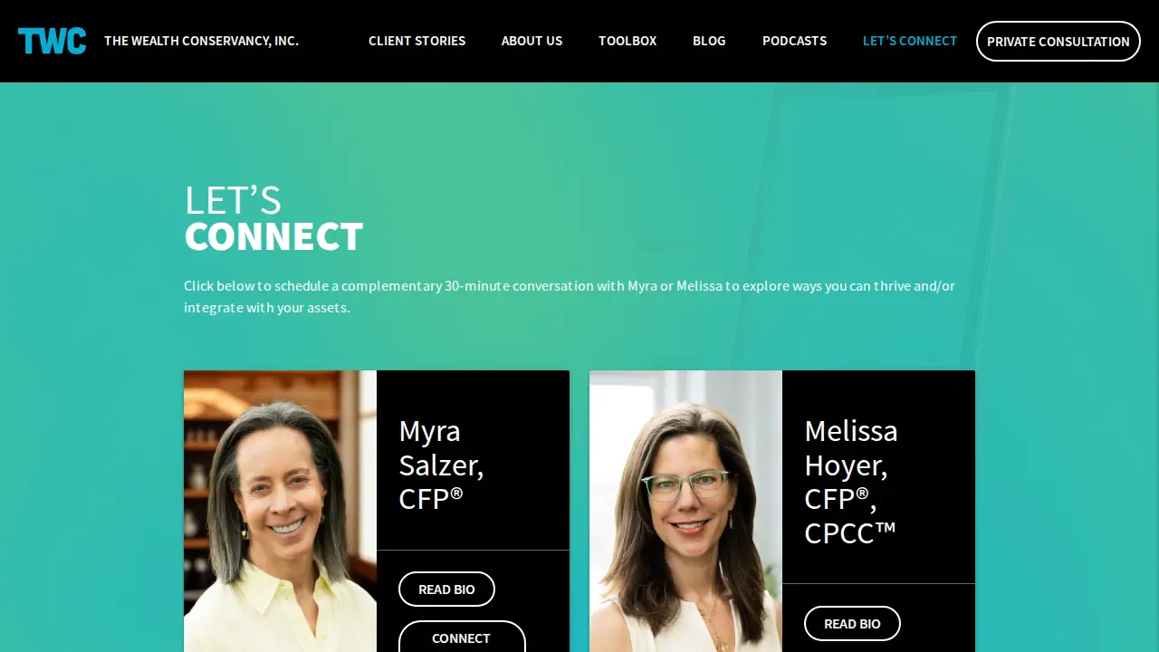 The Wealth Conservancy, Inc page
