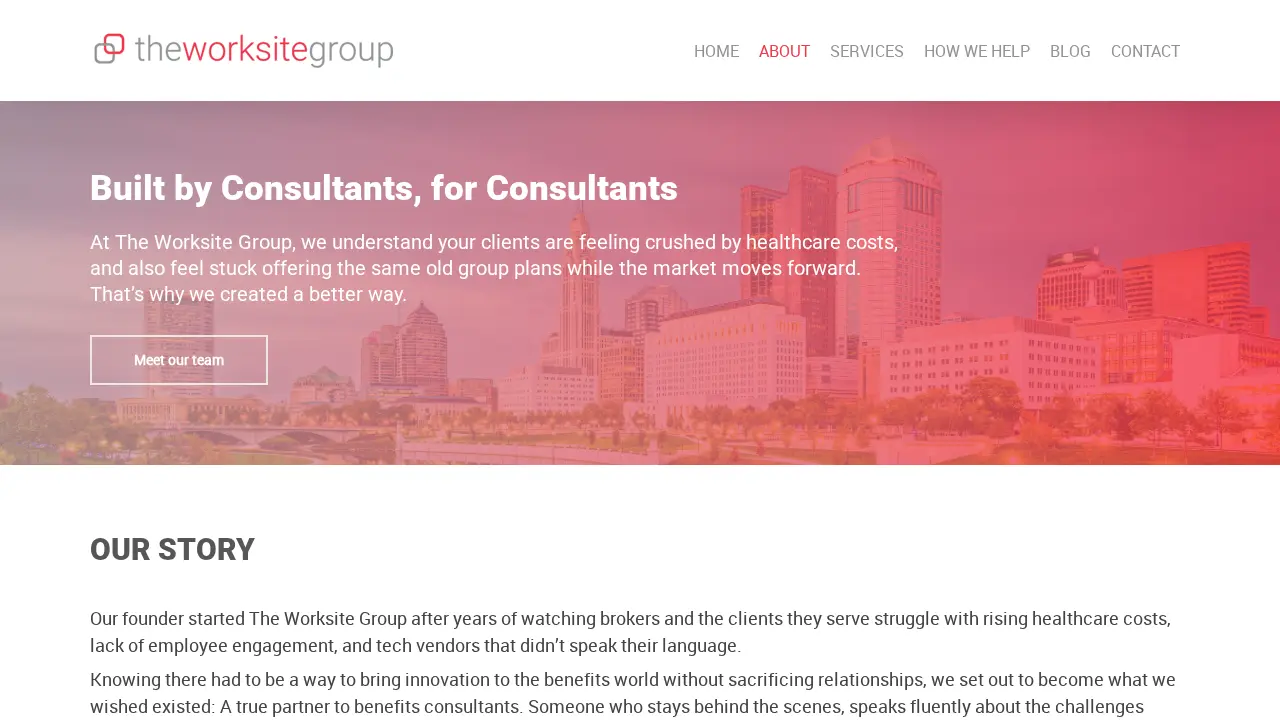 The Worksite Group page