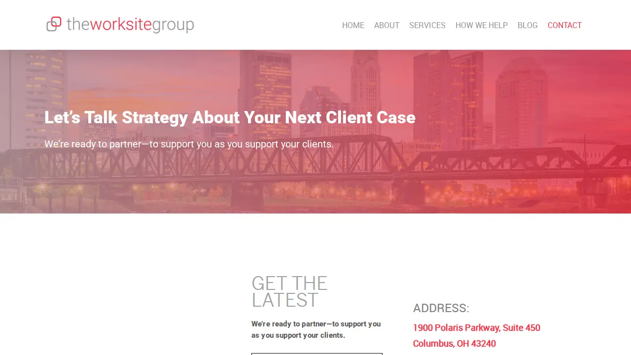 The Worksite Group page