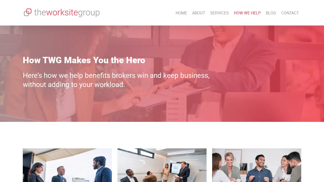 The Worksite Group page