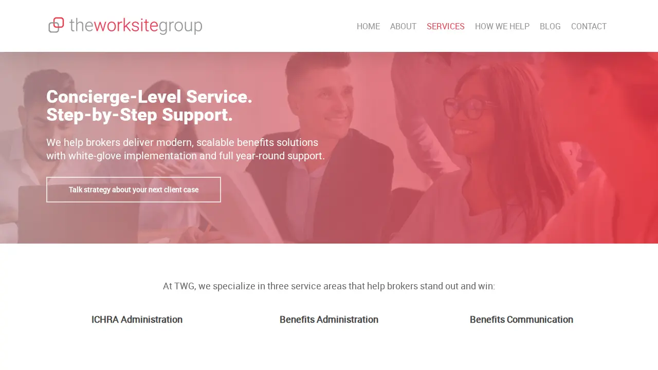 The Worksite Group page