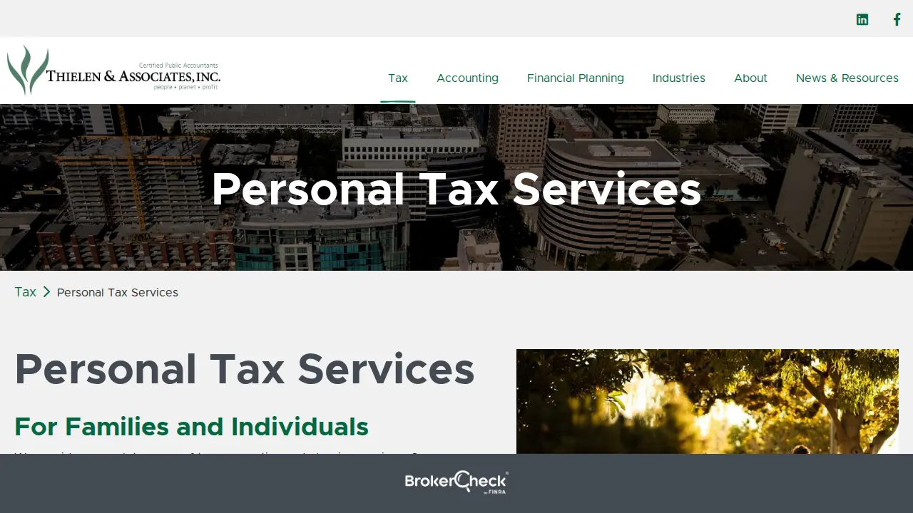 Thielen & Associates page
