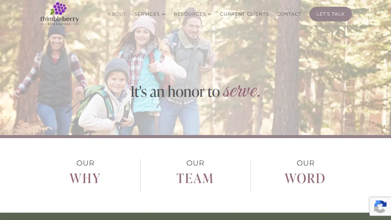 Thimbleberry Financial page