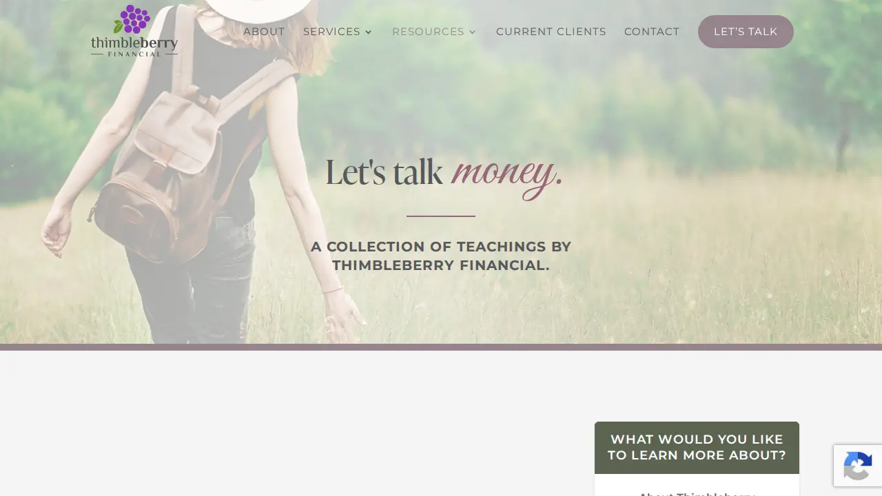 Thimbleberry Financial page