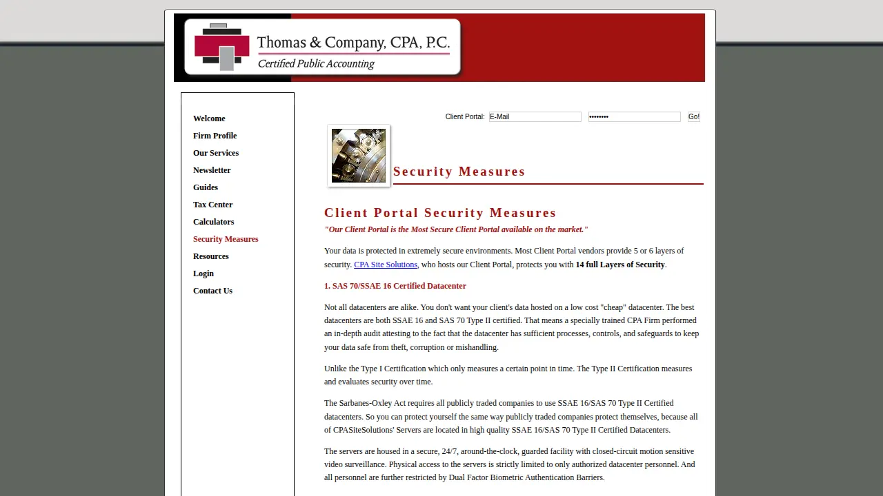 Thomas & Co PC: Thomas Darla CPA page