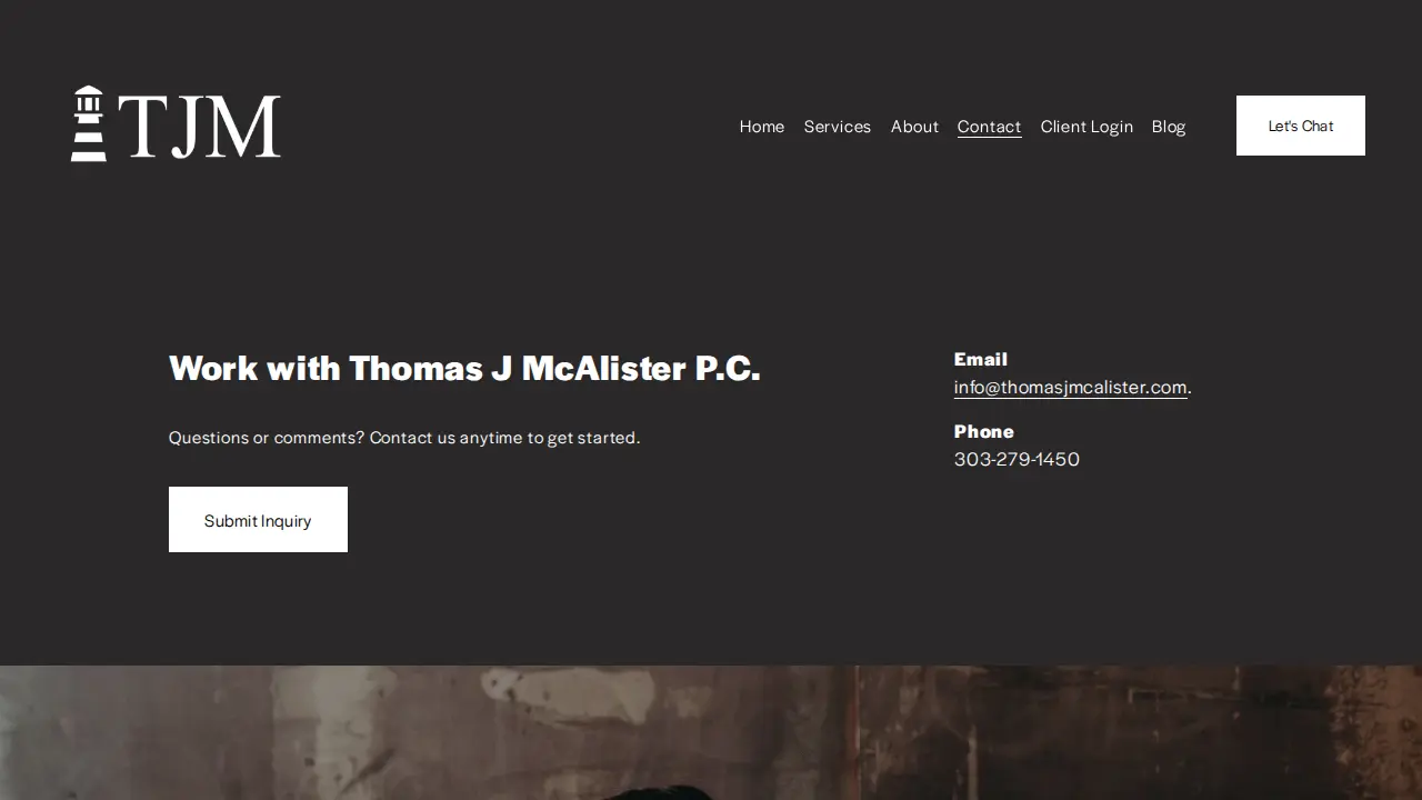 Thomas J. McAlister, P.C., CPA | Accountant Denver | Tax Preparation Denver page