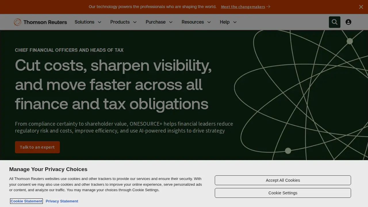 Thomson Reuters page
