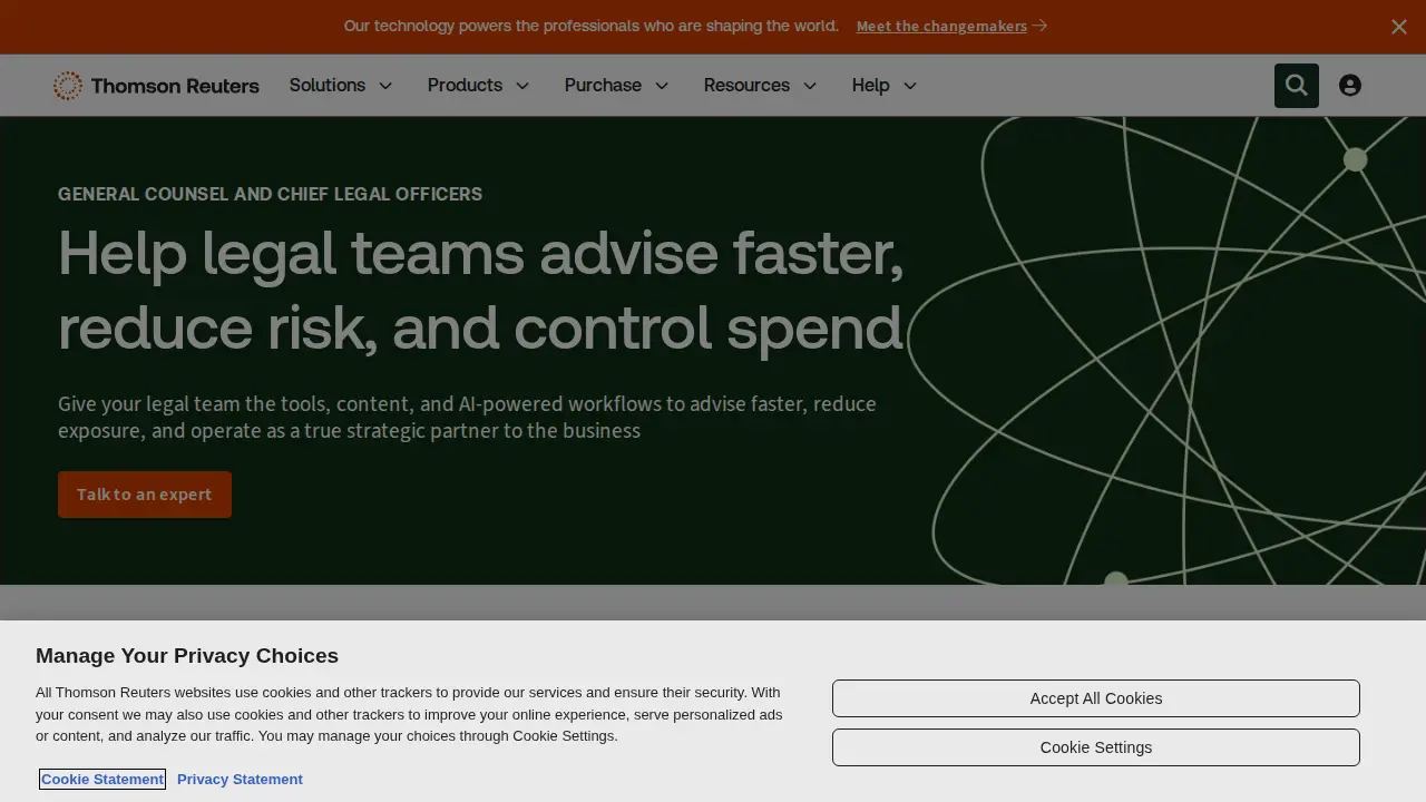 Thomson Reuters page
