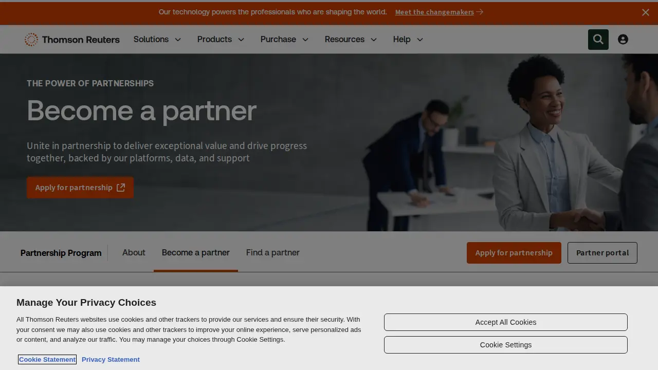 Thomson Reuters page
