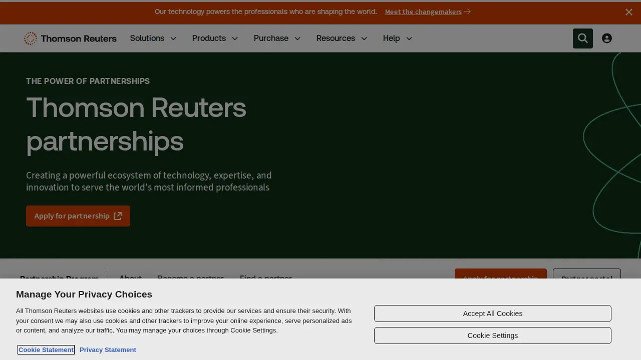 Thomson Reuters page