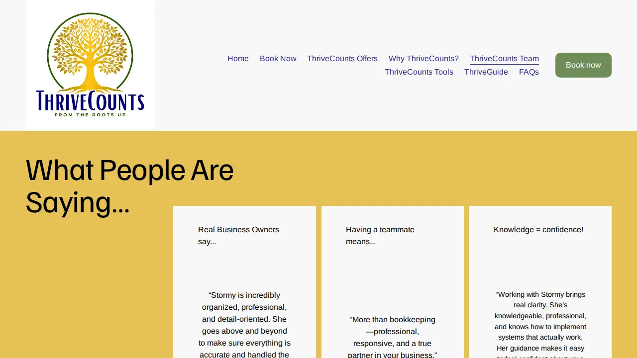 ThriveCounts page