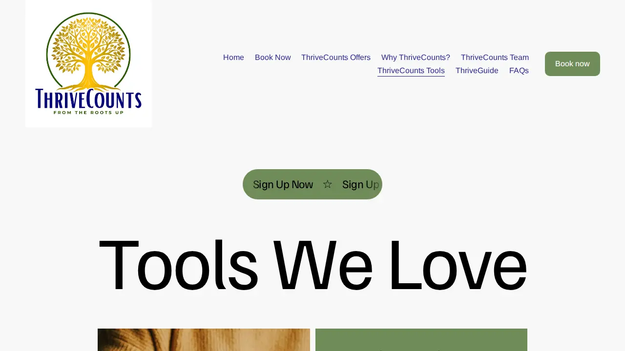 ThriveCounts page