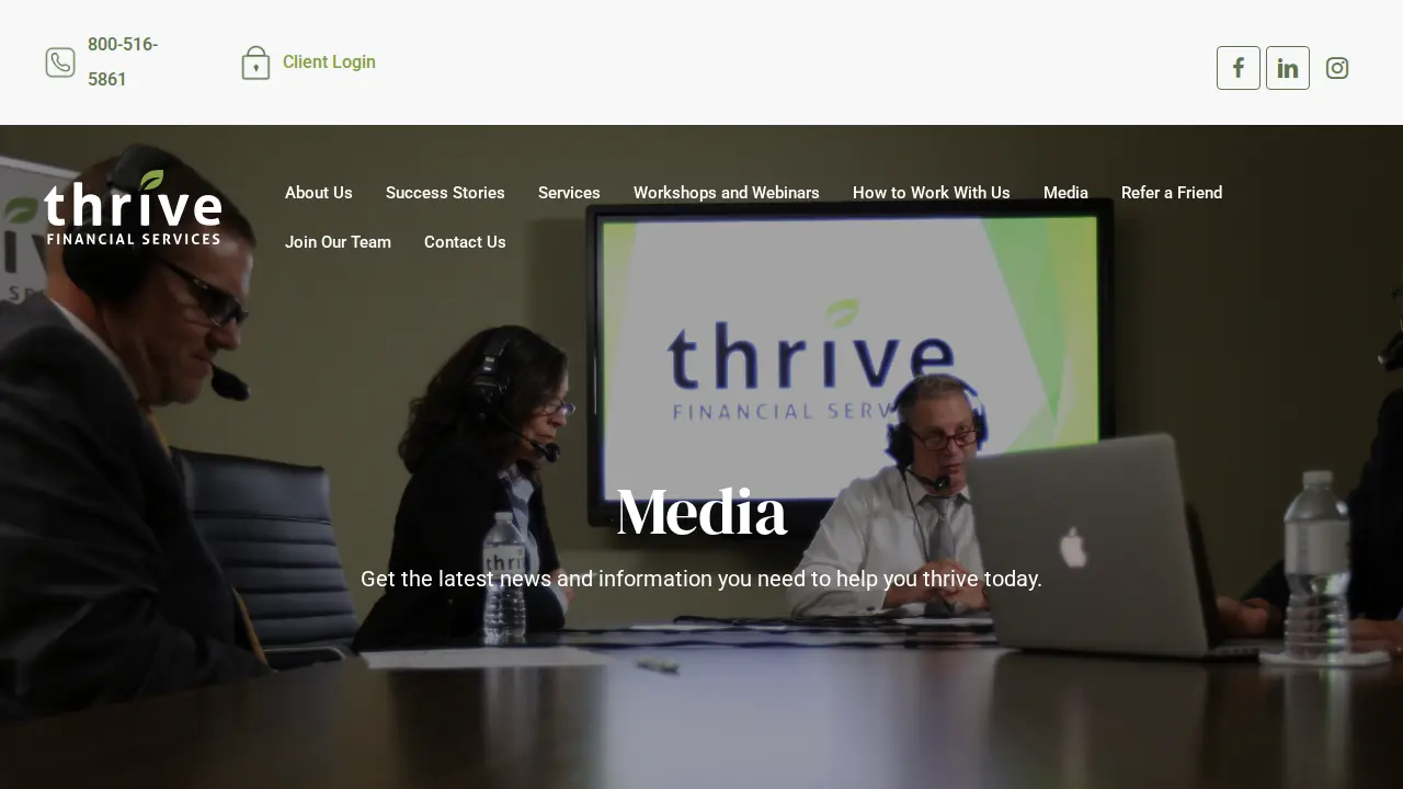 Thrive Financial Services - Exton Branch page