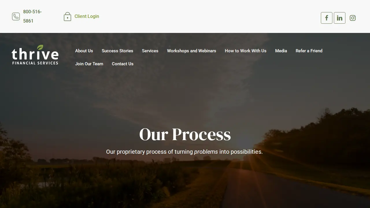 Thrive Financial Services - Exton Branch page