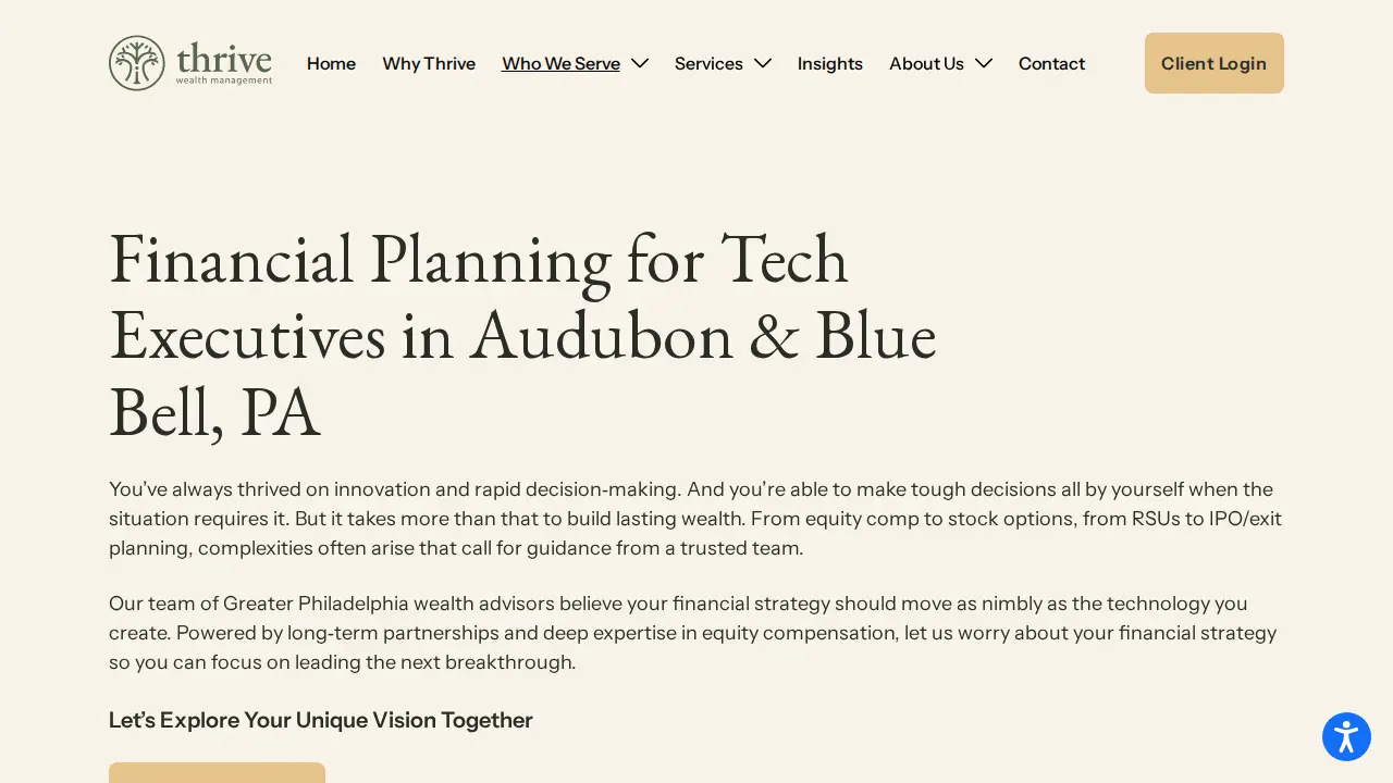Thrive Wealth Management, LLC page