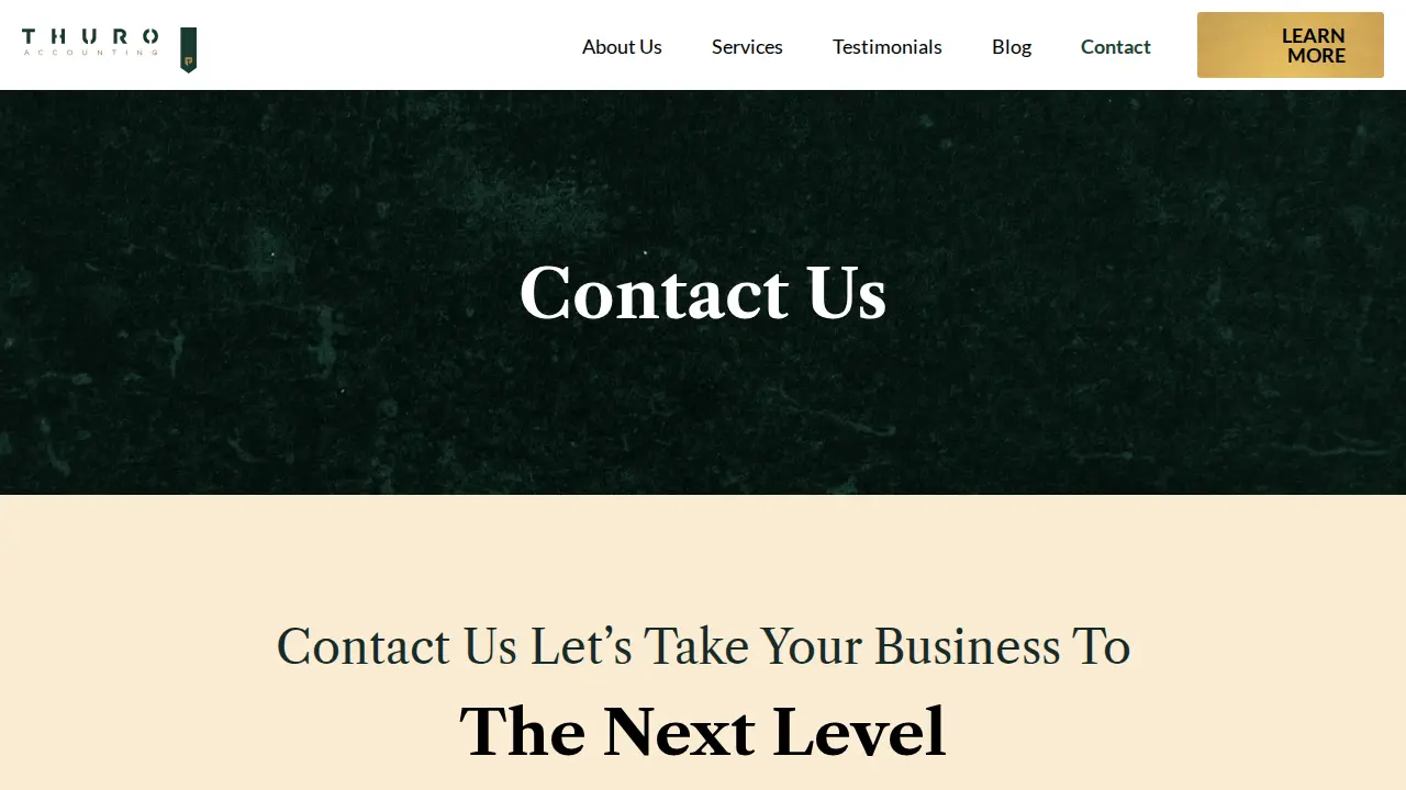 Vacation Rental Bookkeeping Service in Texas - Thuro Accounting page