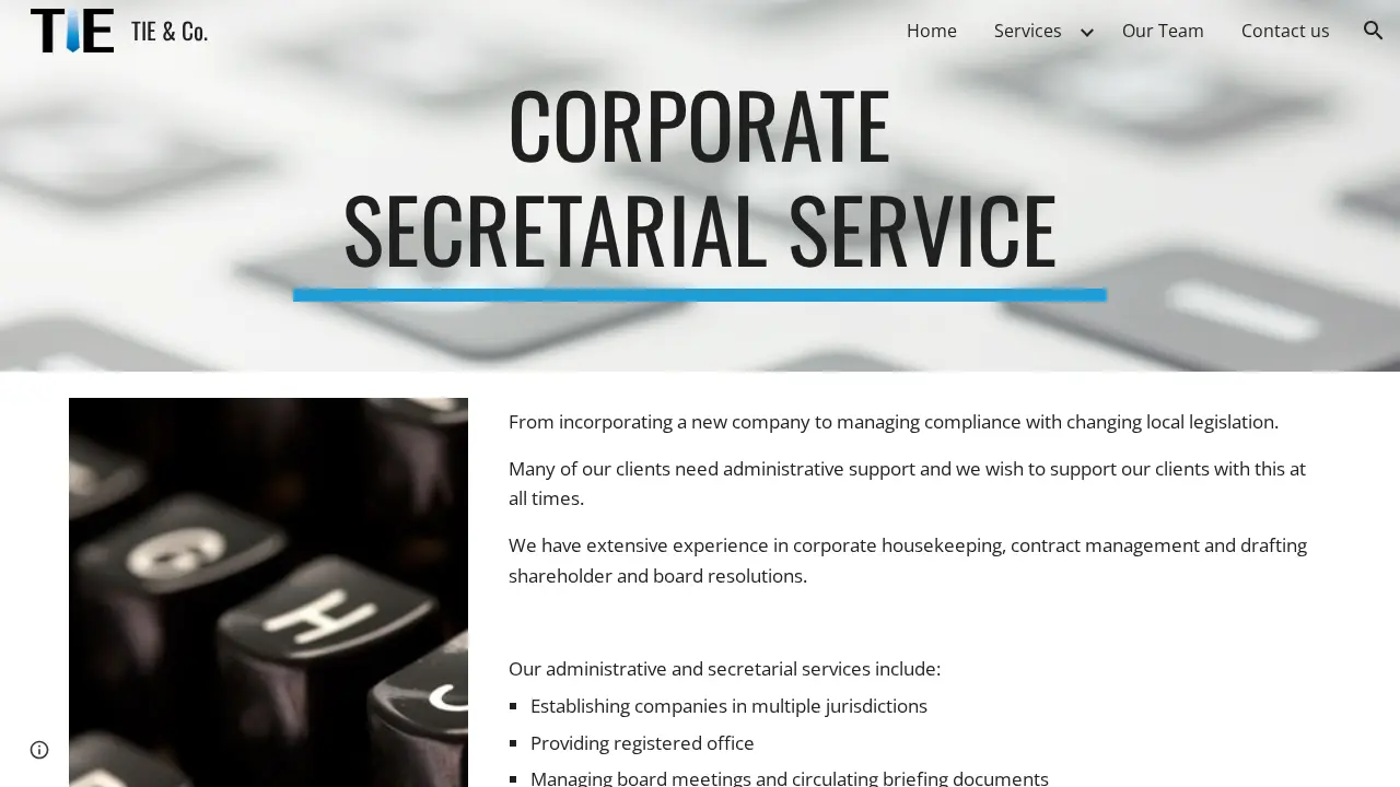 TIE & Co. page