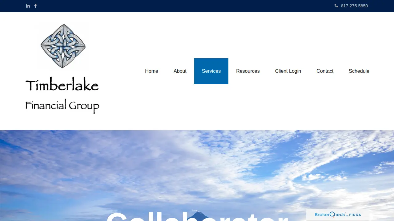 Timberlake Financial Group page