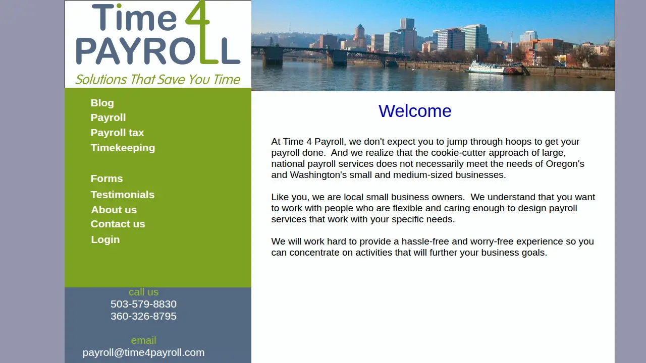 Time 4 Payroll page