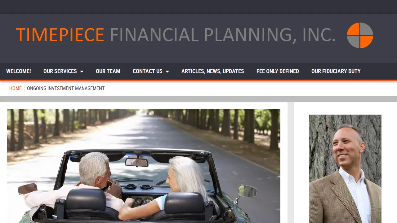 Timepiece Financial Planning page