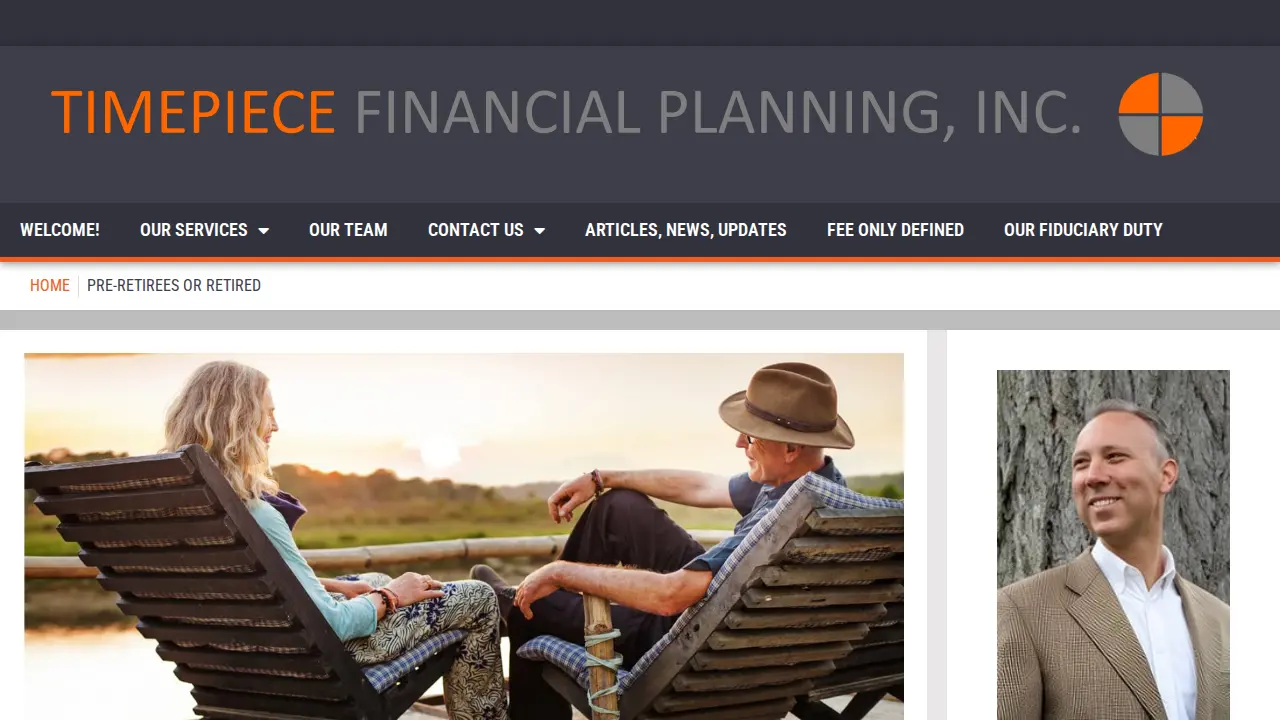 Timepiece Financial Planning page