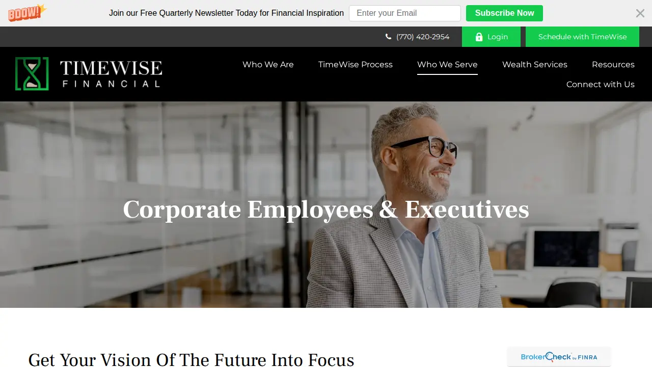 TimeWise Financial page