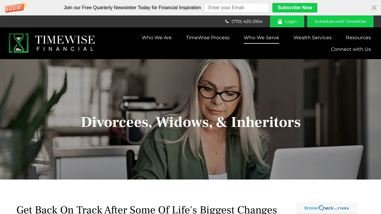 TimeWise Financial page