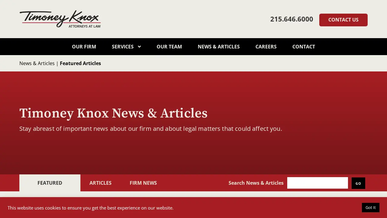 Timoney Knox, LLP page