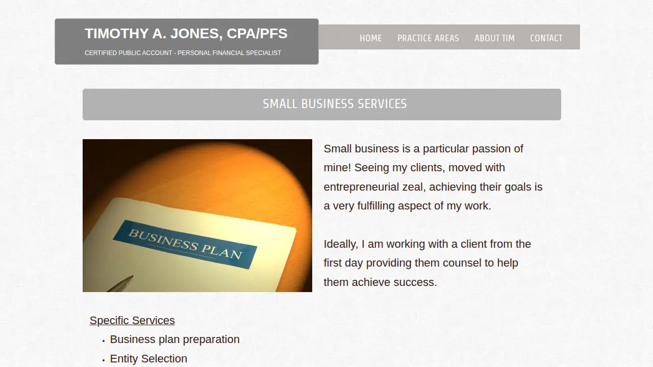 tim jones cpa erie co page