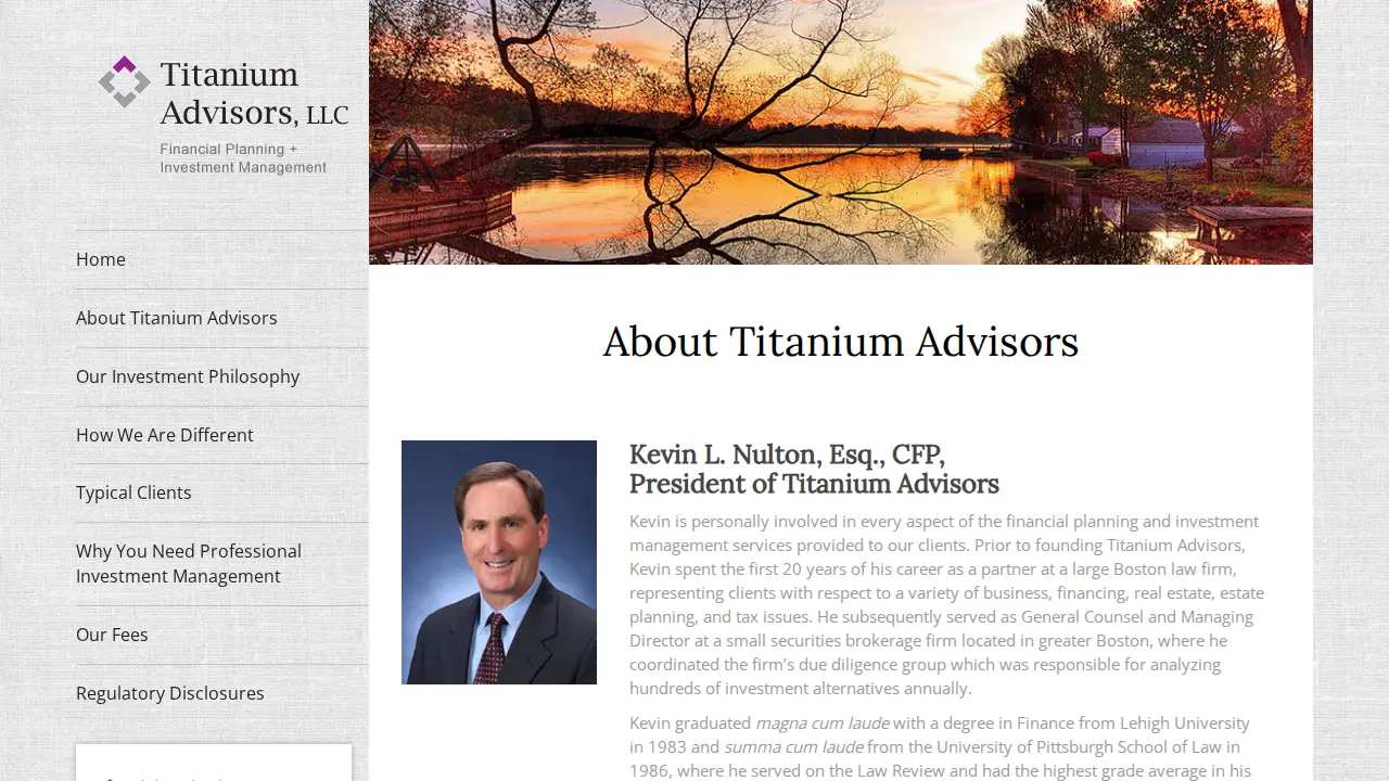 Titanium Advisors, LLC page