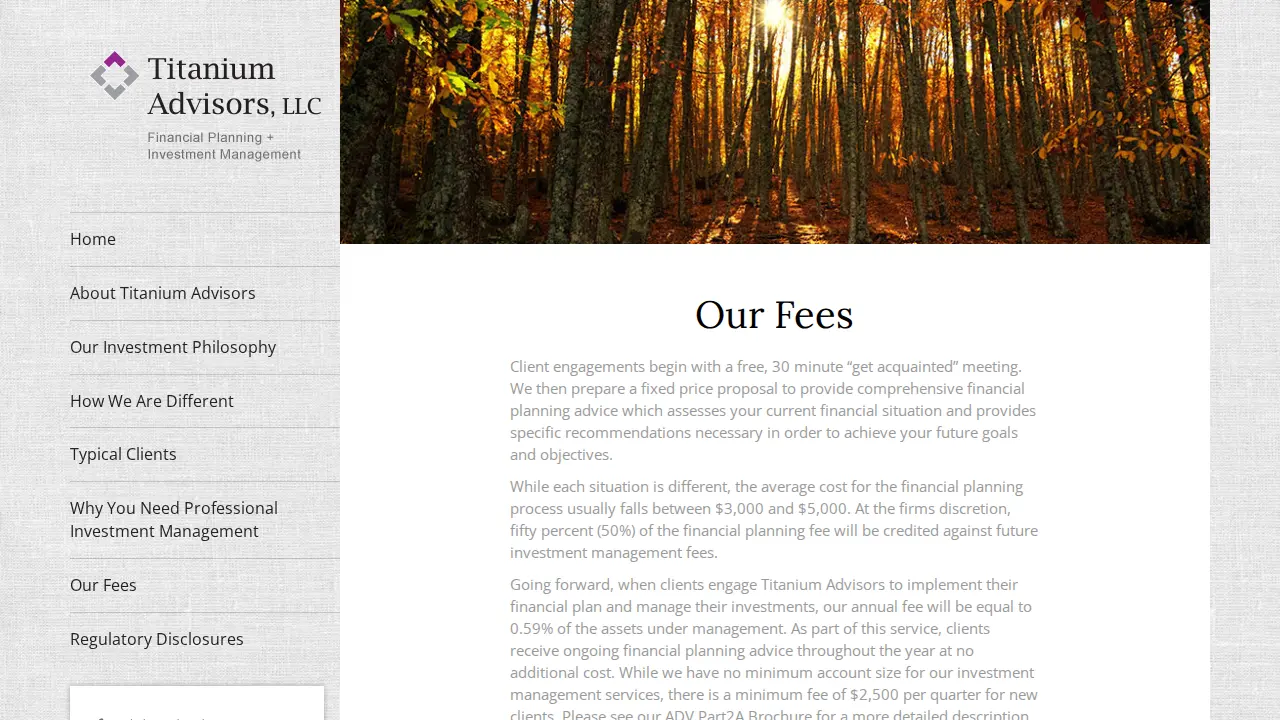 Titanium Advisors, LLC page