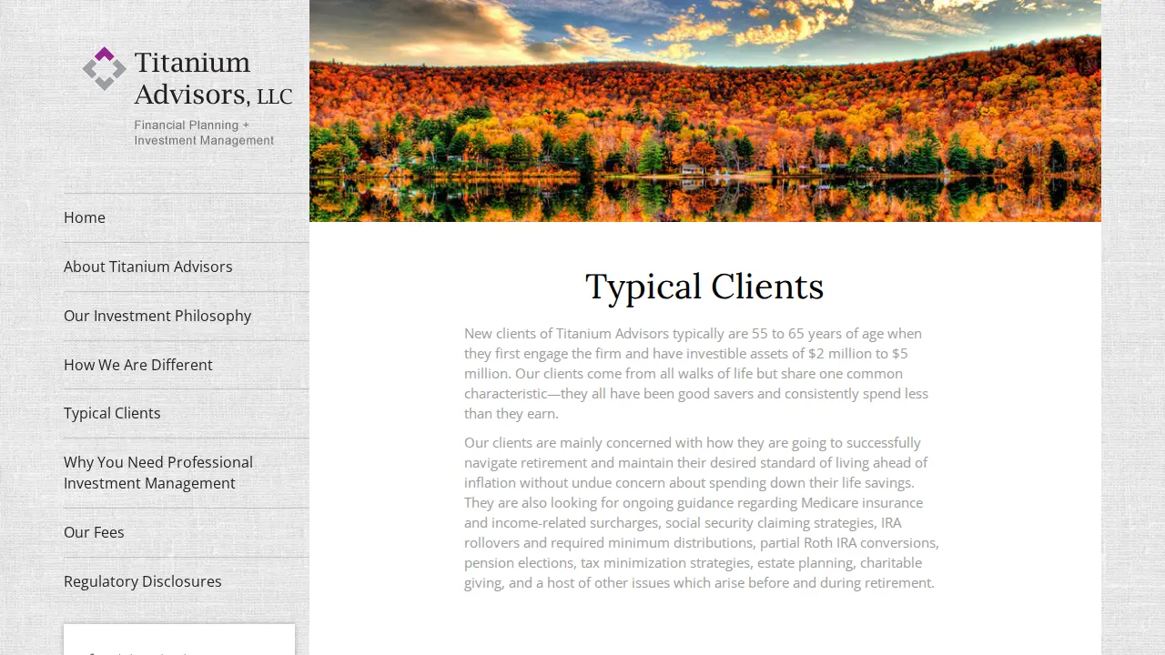 Titanium Advisors, LLC page