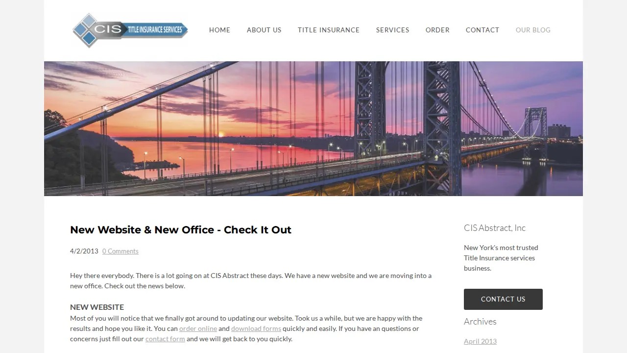CIS Abstract Inc page