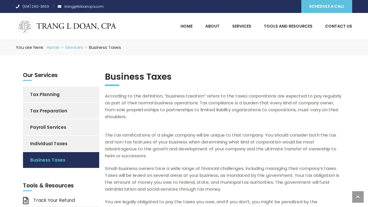 TLDoan CPA, LLC page