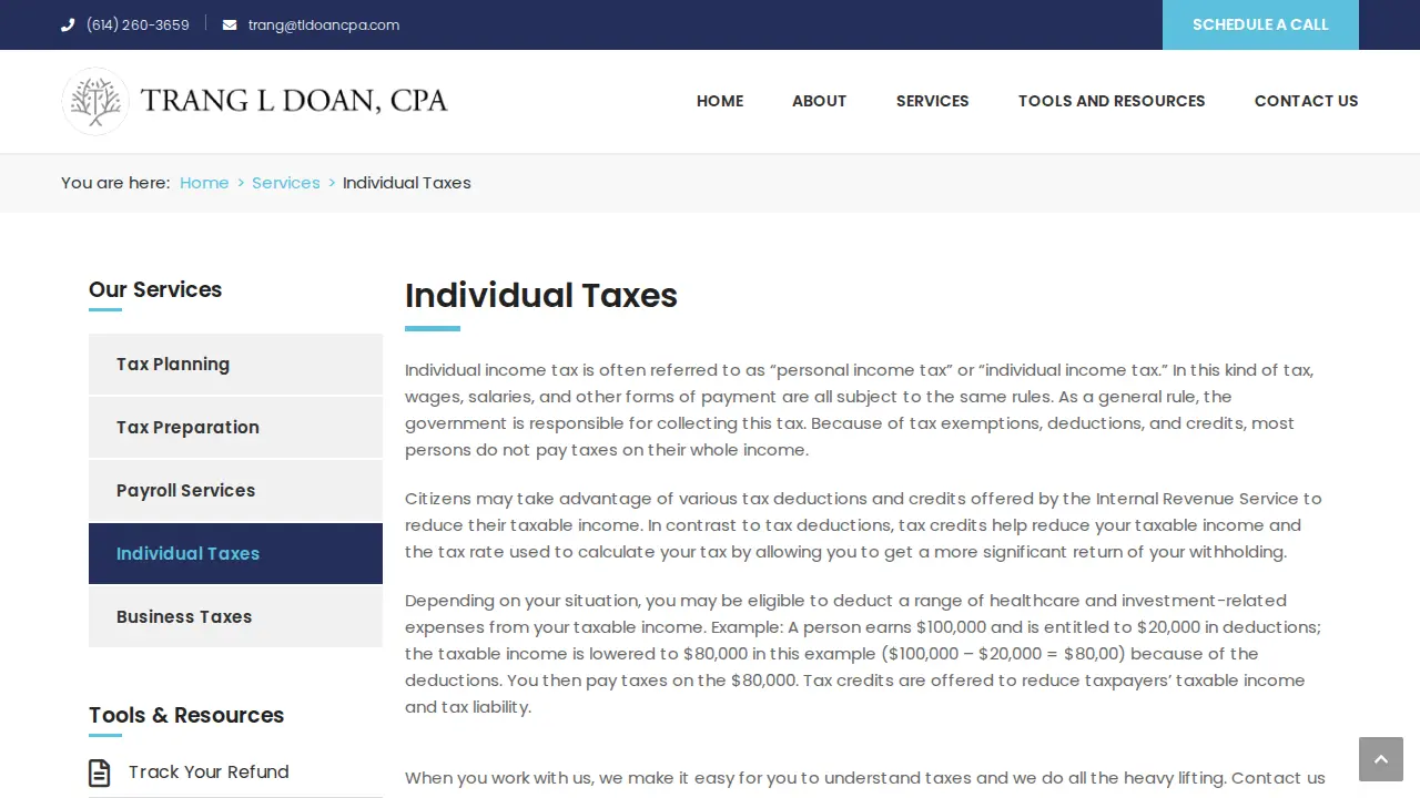 TLDoan CPA, LLC page